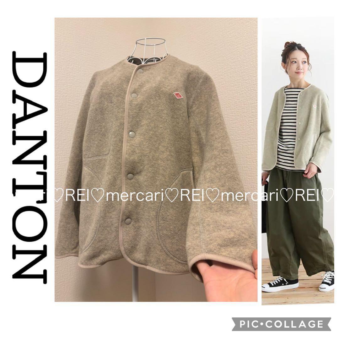 DANTON ダントン フリース ノーカラー　ジャケット　38 L