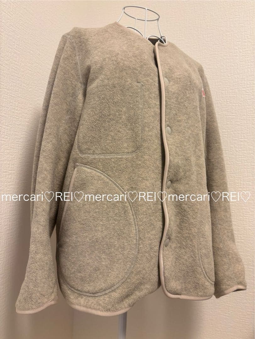 DANTON ダントン フリース ノーカラー　ジャケット　38 L