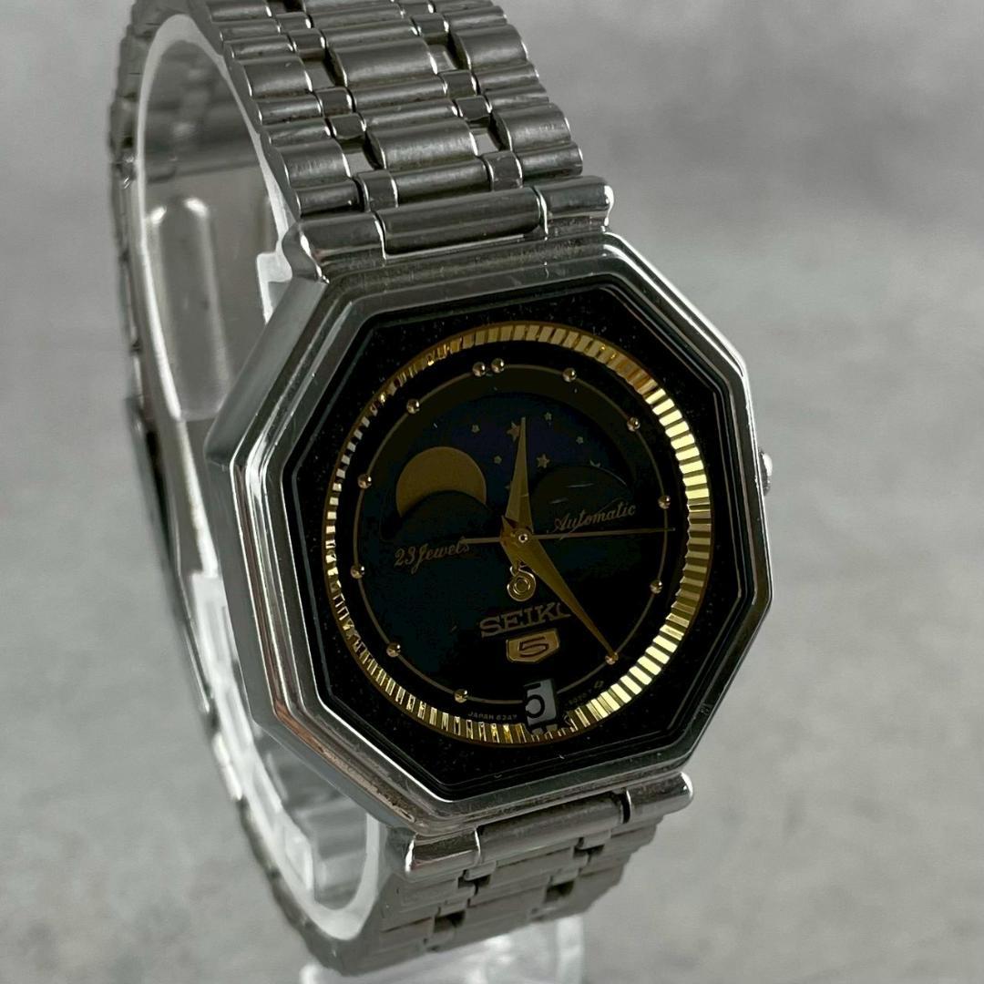 超希少美品⭐︎SEIKO セイコー 5 ルナカレンダー6347-5000 AT