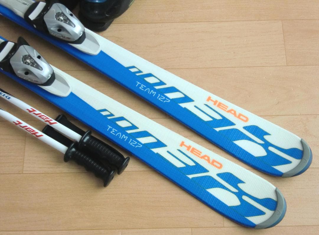 ■■送料無料■HEAD＋Hart■ジュニア用スキー4点セット■板127/靴23■