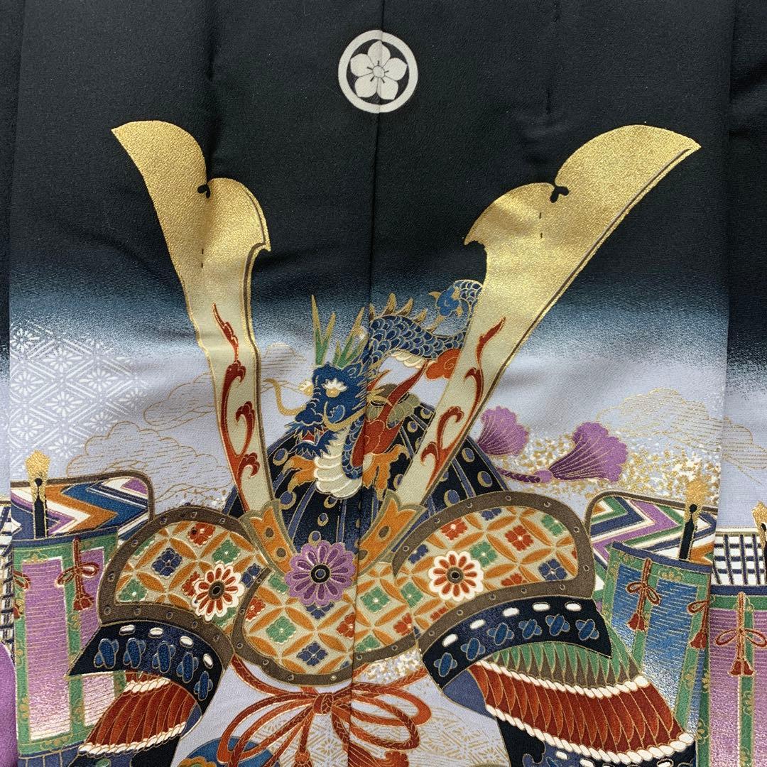 507abu17■七五三 五歳 着物&羽織&袴■美品