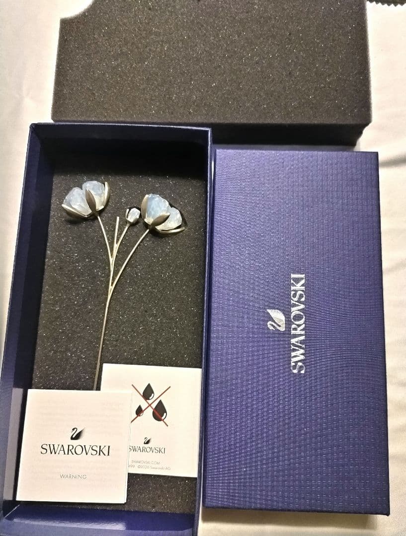 スワロフスキー　コットンフラワー　ガーデンテイルズ　箱付き