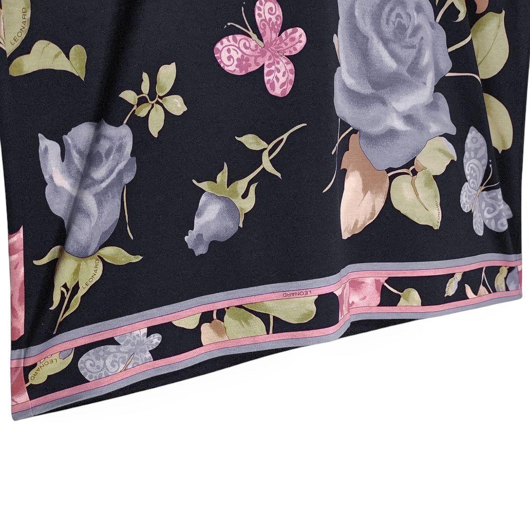 ☆ LEONARD レオナール ローズ柄 長袖 カットソー ☆