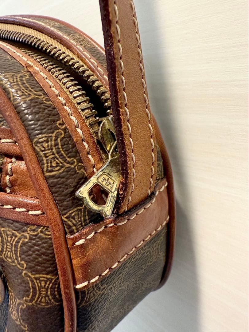 CELINE (セリーヌ) マカダムモノグラム マカダム柄ミニショルダーバッグ