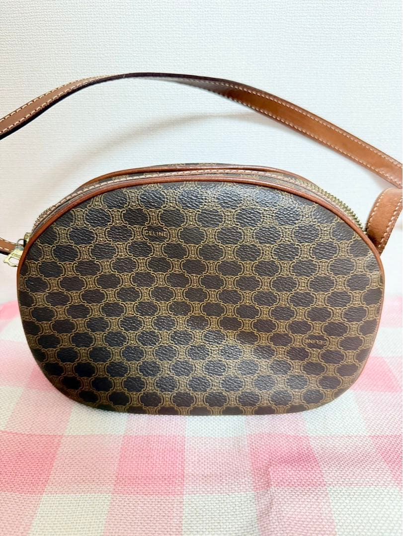 CELINE (セリーヌ) マカダムモノグラム マカダム柄ミニショルダーバッグ