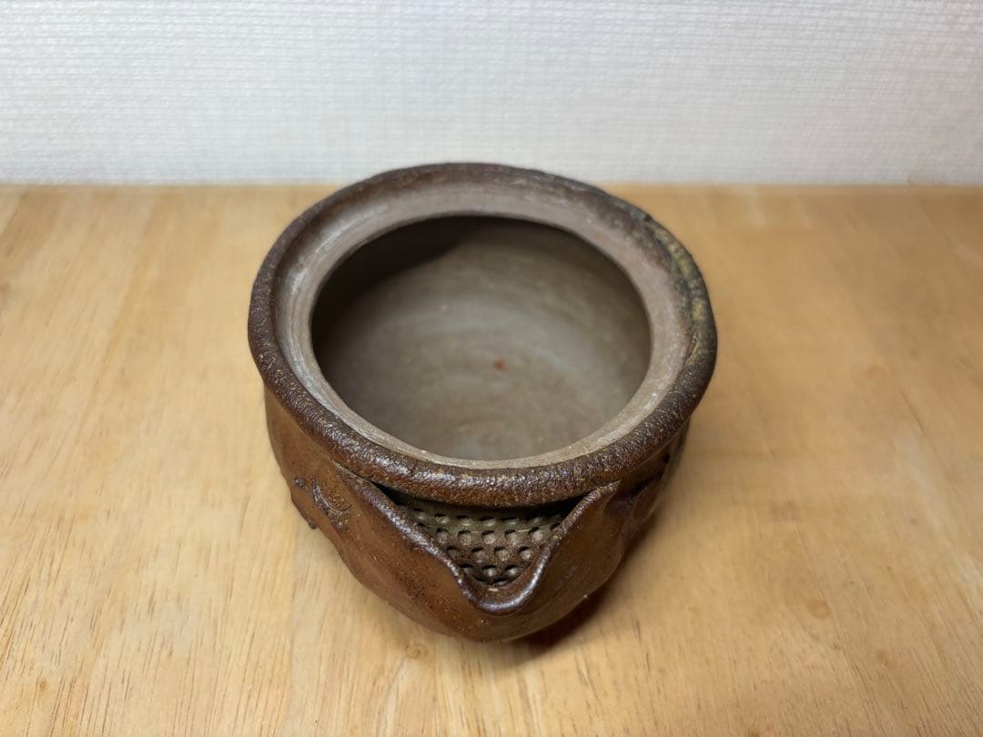 ㊽備前焼 宝瓶 登り窯 桃 もも モモ 手びねり 急須