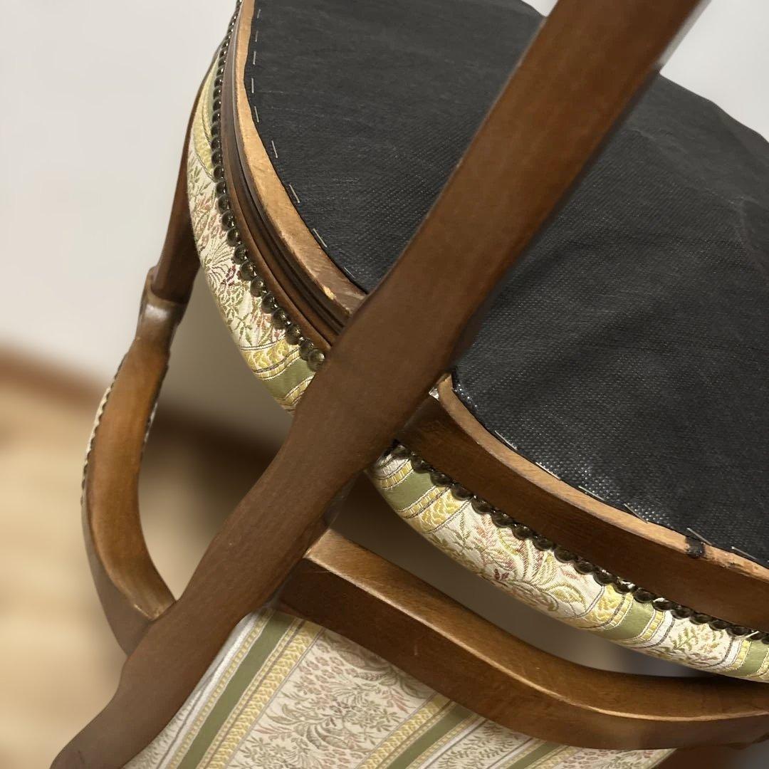 猫足　アンティークチェア　クラシック　肘置きつき　美品寄り　最安値2