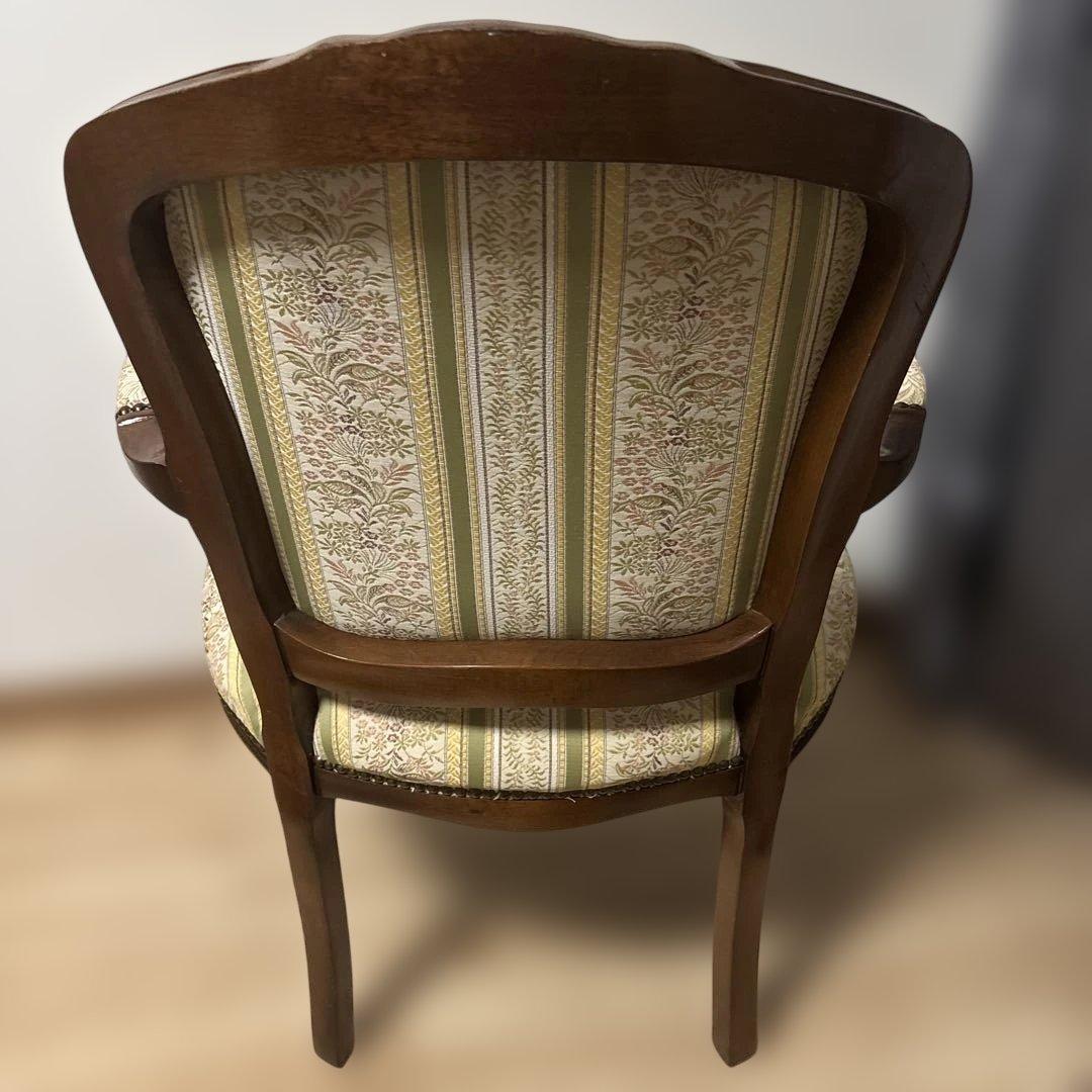 猫足　アンティークチェア　クラシック　肘置きつき　美品寄り　最安値2