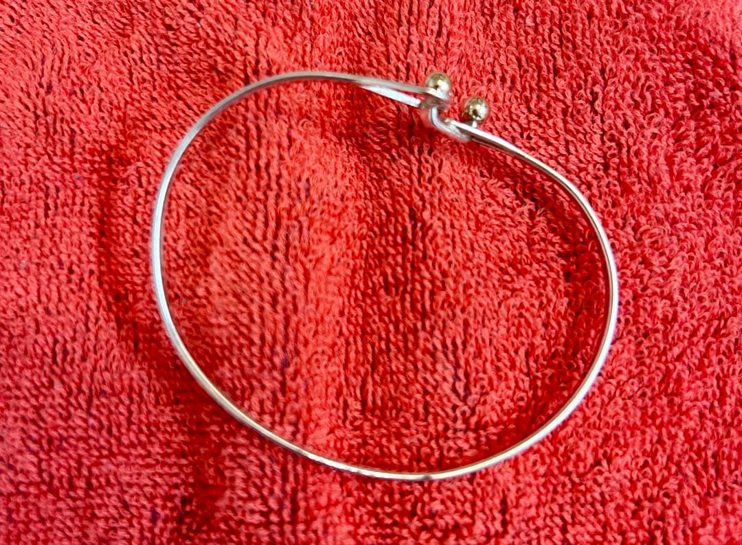 【Tiffany&Co.】シルバー&14Kバングル