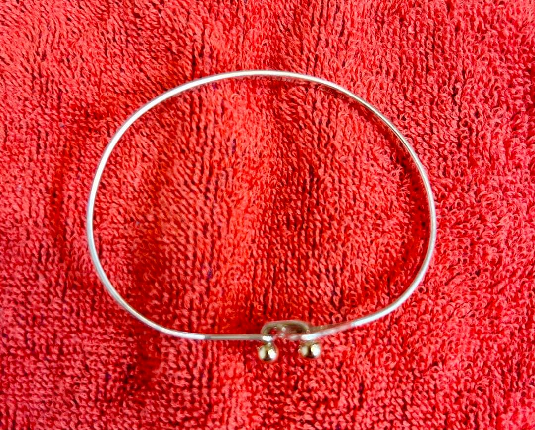 【Tiffany&Co.】シルバー&14Kバングル