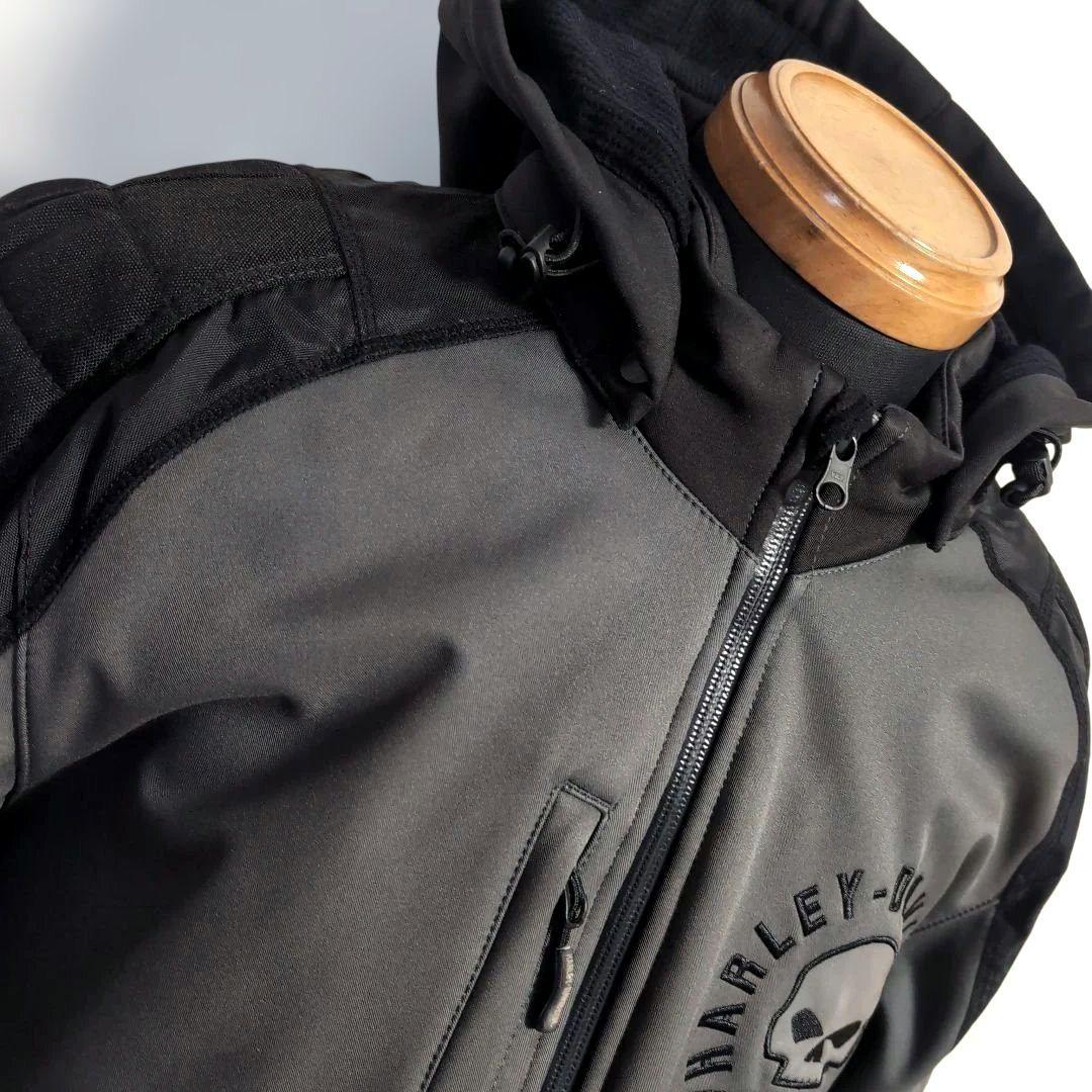 ev14 ハーレーダビッドソン スカル ライダースジャケット メンズLL相当