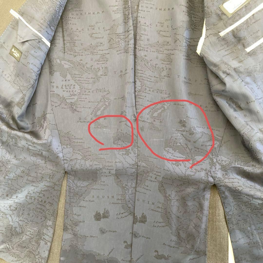 ポールスミス ロンドン　メンズ セットアップ 裏　地図柄 ダークグレー　 XL