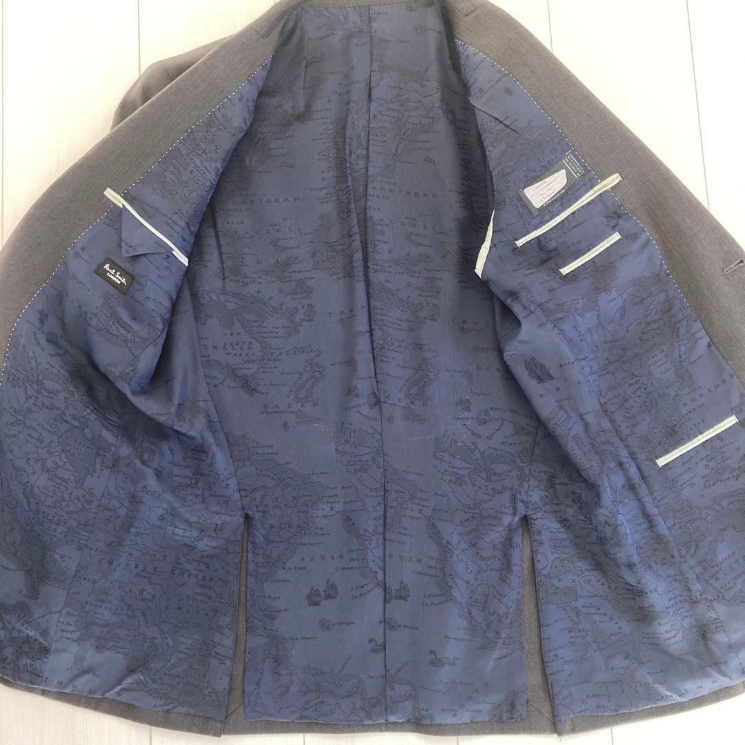 ポールスミス ロンドン　メンズ セットアップ 裏　地図柄 ダークグレー　 XL