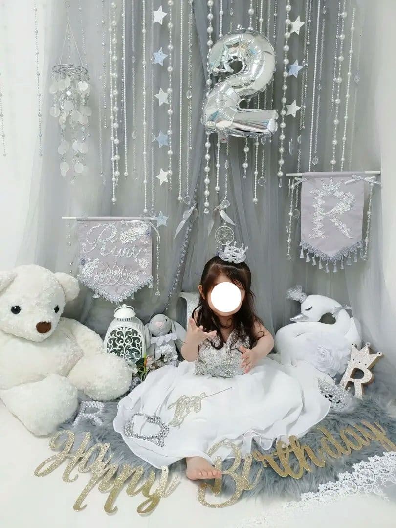 ビジューキラキラ ドレス 2着セット