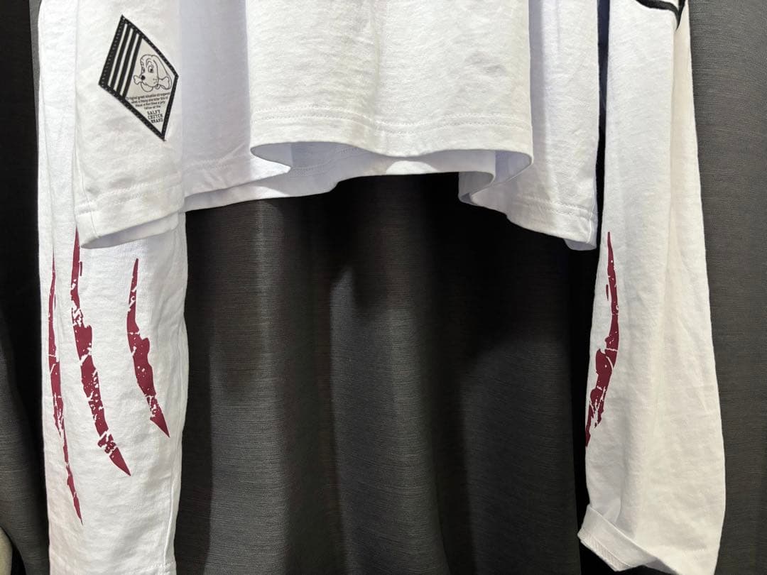 galfy 霊幻犬 ( キョンシー犬 )Tee ホワイト 萌え袖ロンt