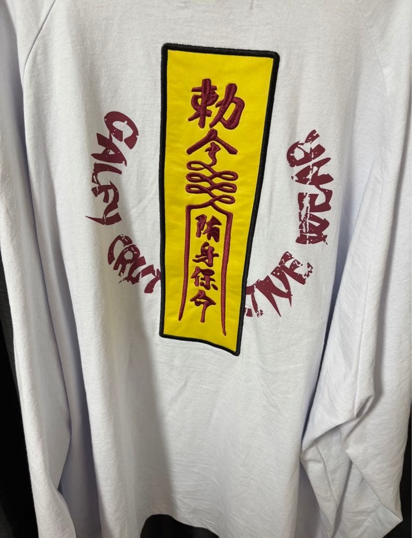 galfy 霊幻犬 ( キョンシー犬 )Tee ホワイト 萌え袖ロンt