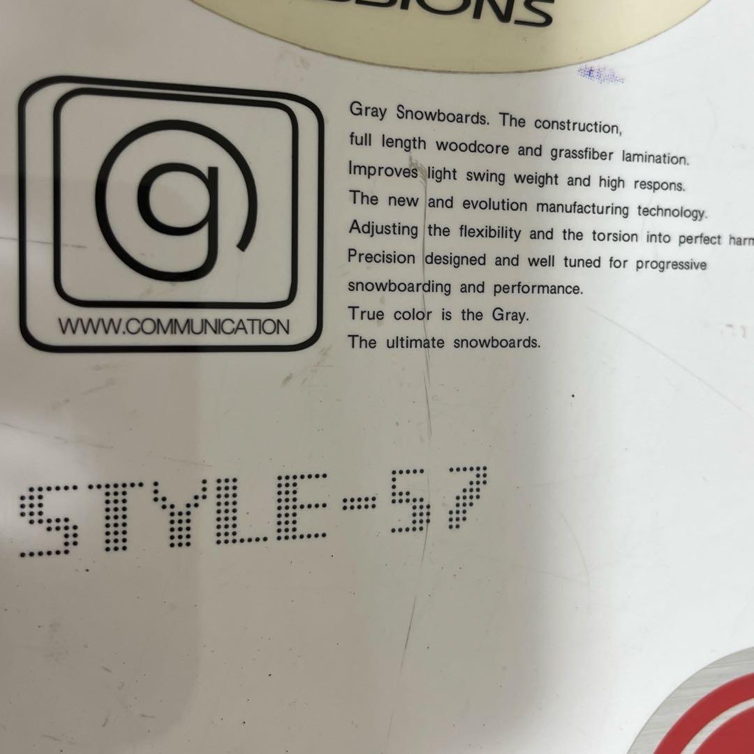 スノーボード　Gray カバー付き