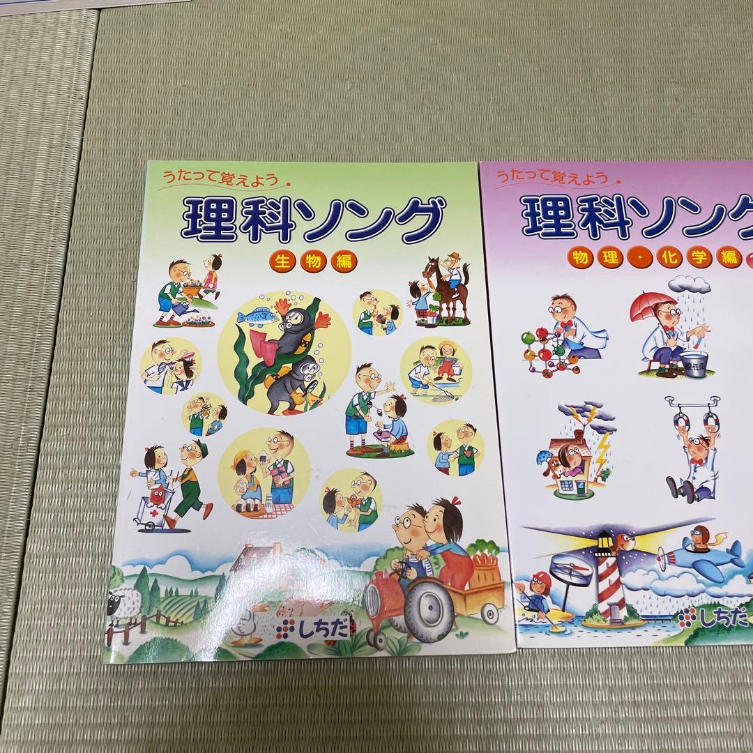 七田　理科ソング 3冊セット　CD付き