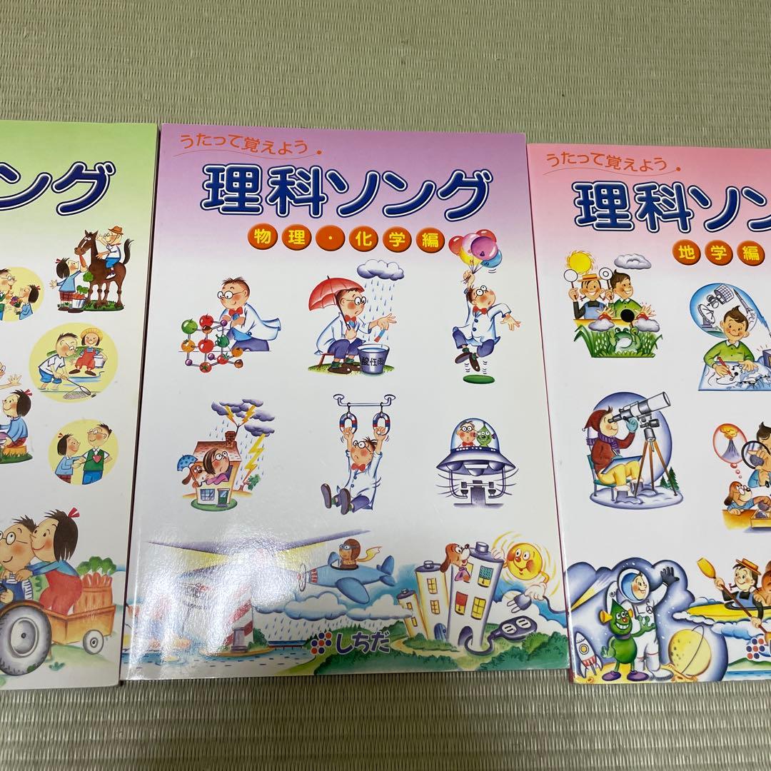 七田　理科ソング 3冊セット　CD付き