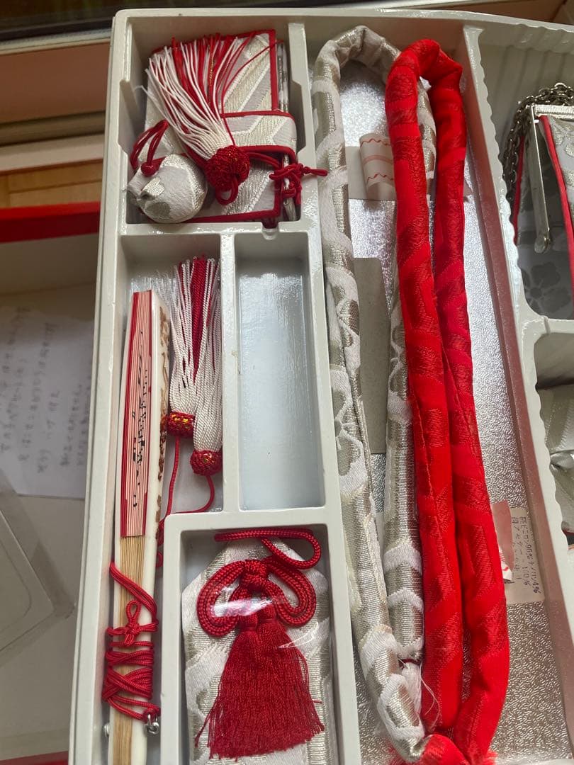 七五三　作り帯　草履　バッグ　はこせこセット（7歳）