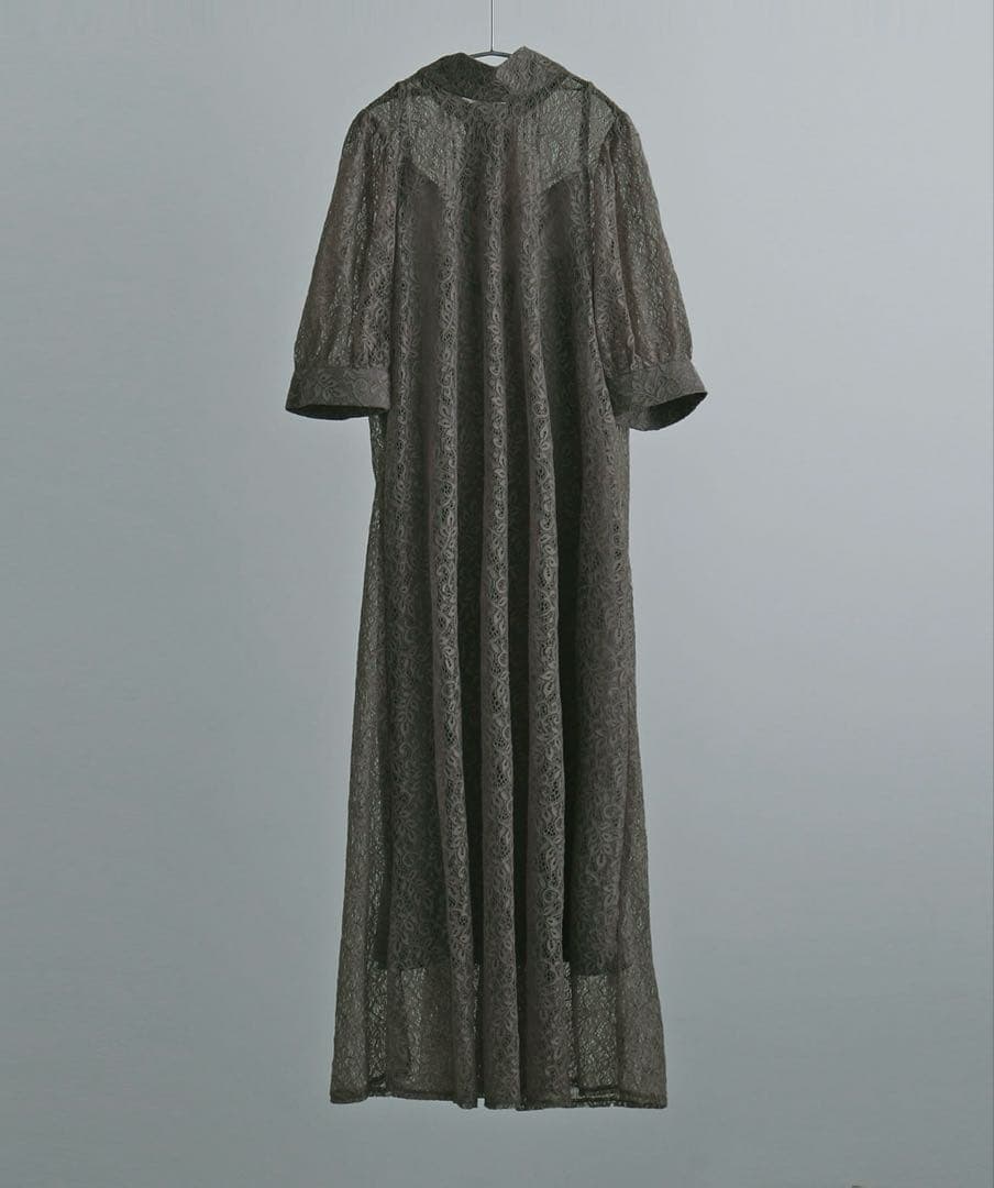 etoll. インナー付きバックリボンレースドレス