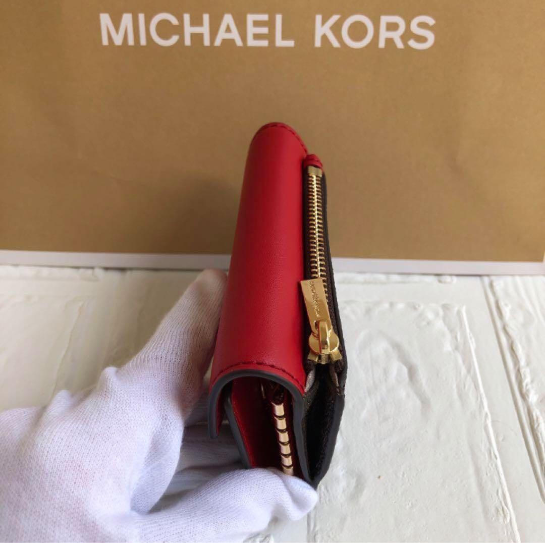 新品 マイケルコース シグネチャーレッド キーケース 財布