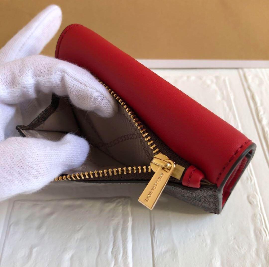 新品 マイケルコース シグネチャーレッド キーケース 財布