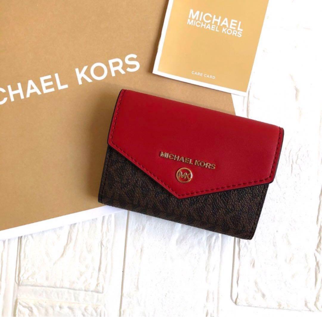 新品 マイケルコース シグネチャーレッド キーケース 財布