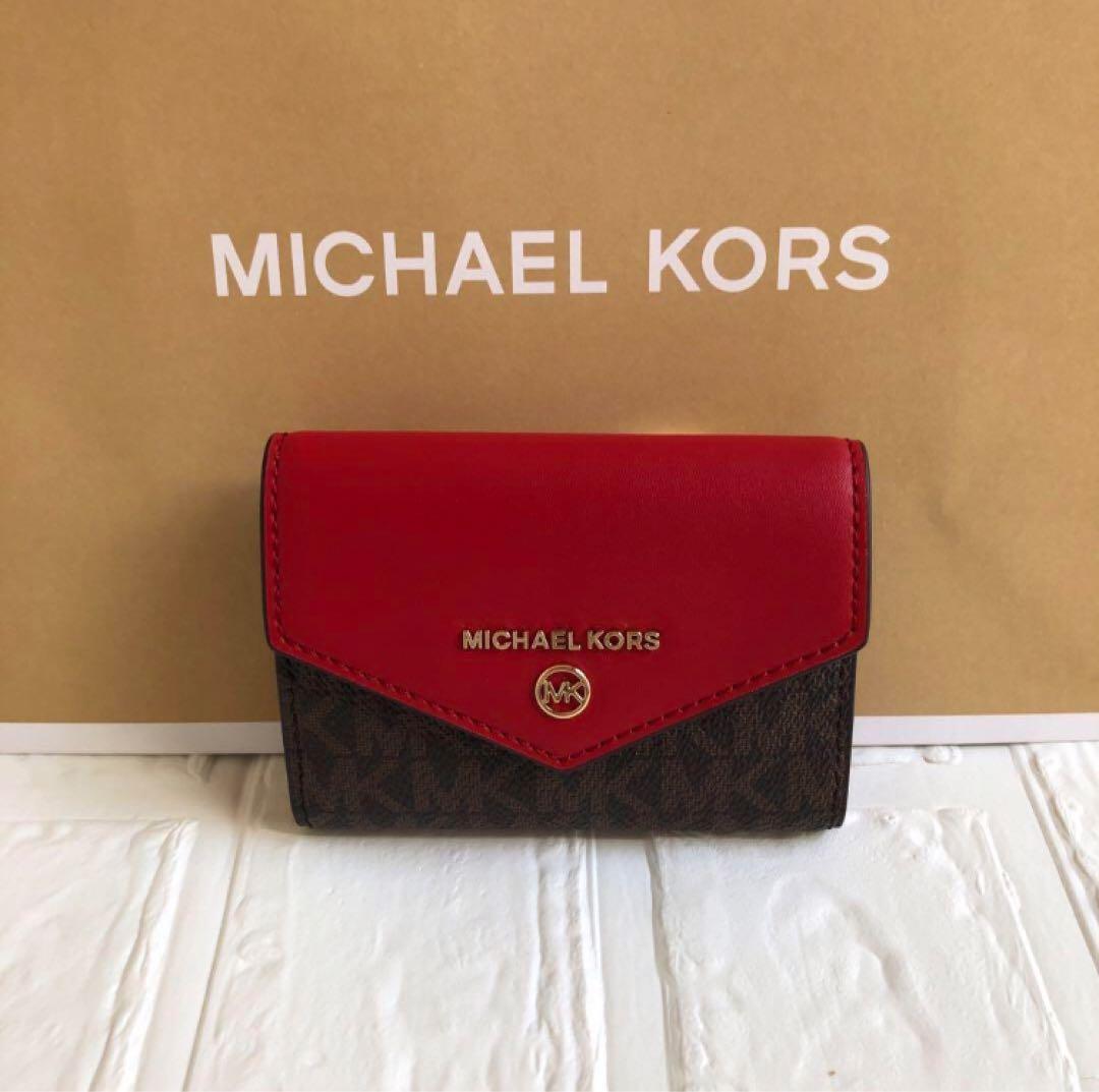 新品 マイケルコース シグネチャーレッド キーケース 財布