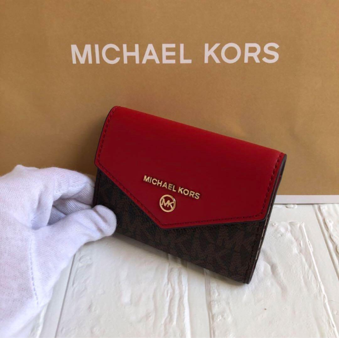 新品 マイケルコース シグネチャーレッド キーケース 財布
