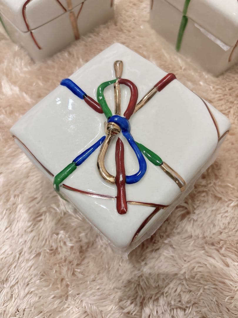 食器　瑞香 京焼き　飾結び　5個セット　蓋物