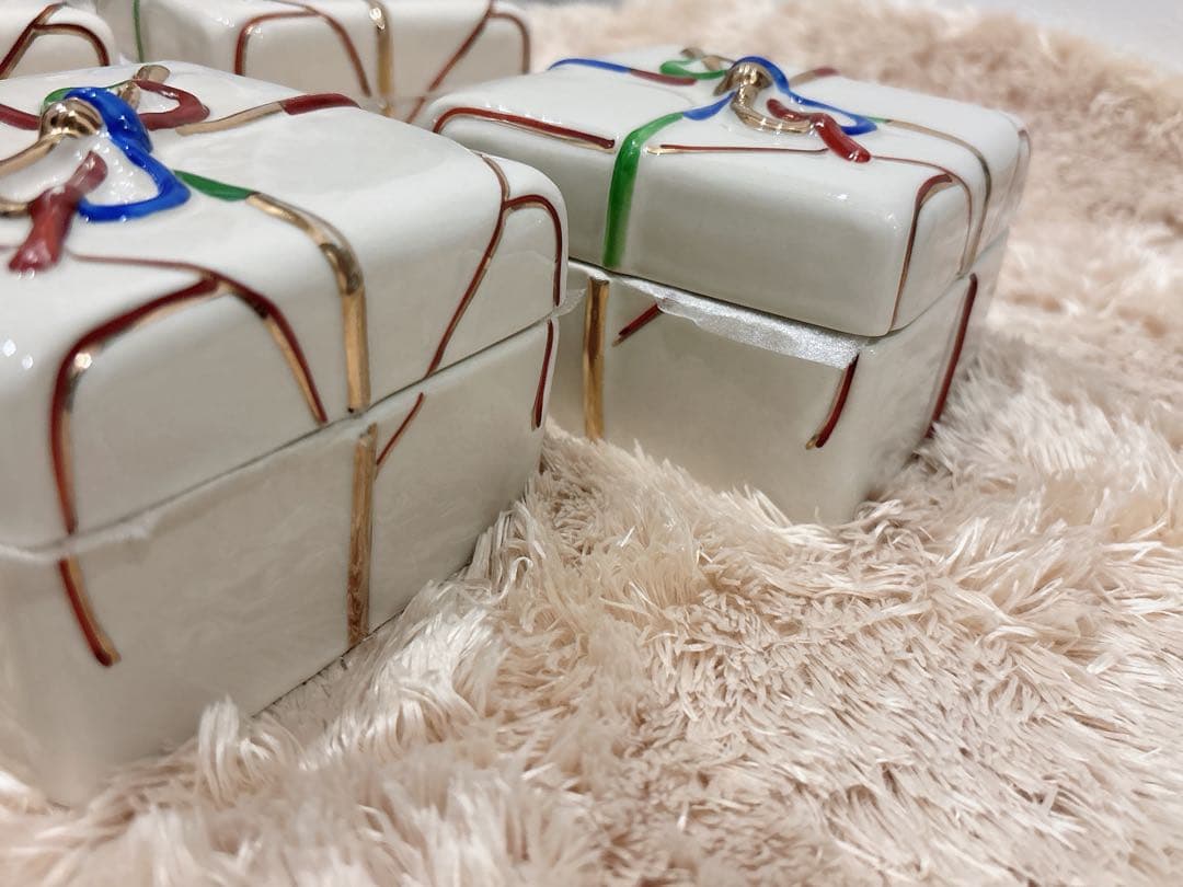 食器　瑞香 京焼き　飾結び　5個セット　蓋物