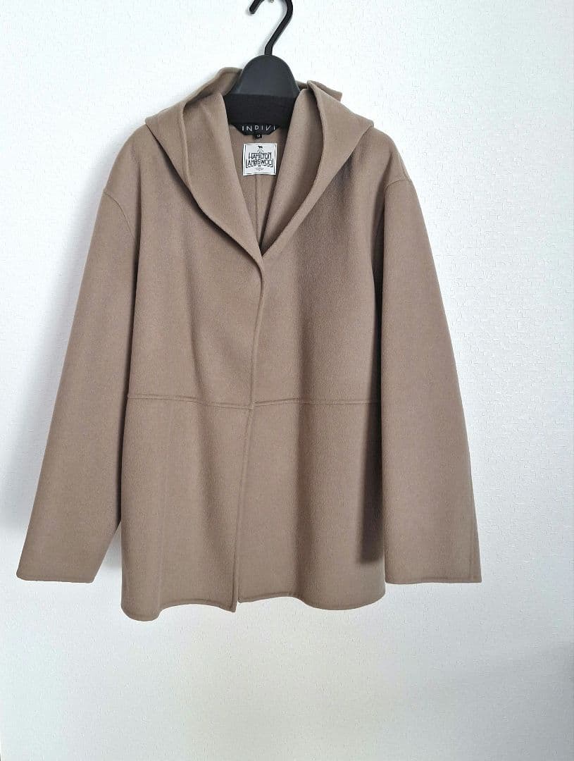 専用　　INDIVI　ハミルトン　フーテッドリバーコート　ショートコート