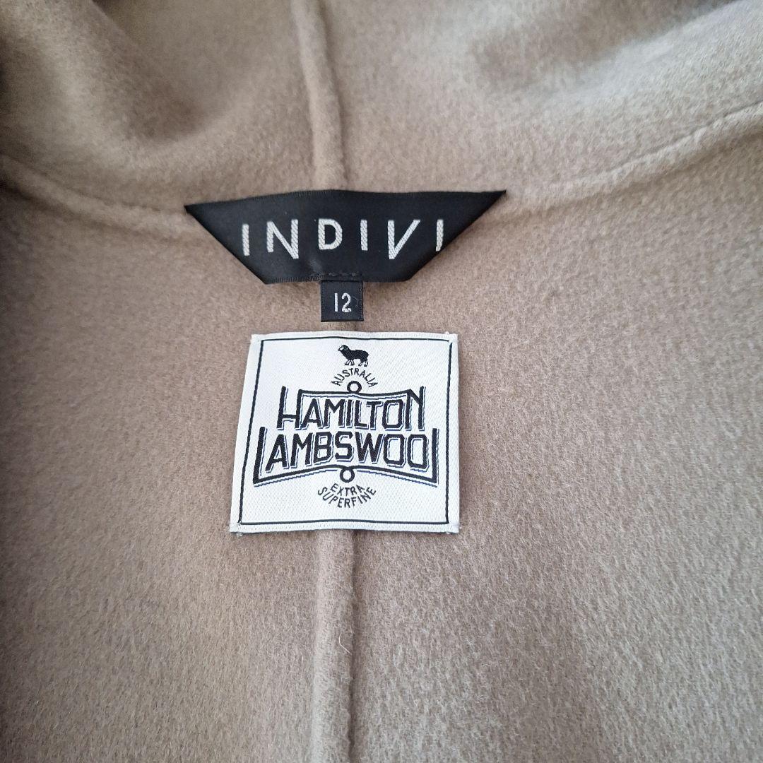 専用　　INDIVI　ハミルトン　フーテッドリバーコート　ショートコート