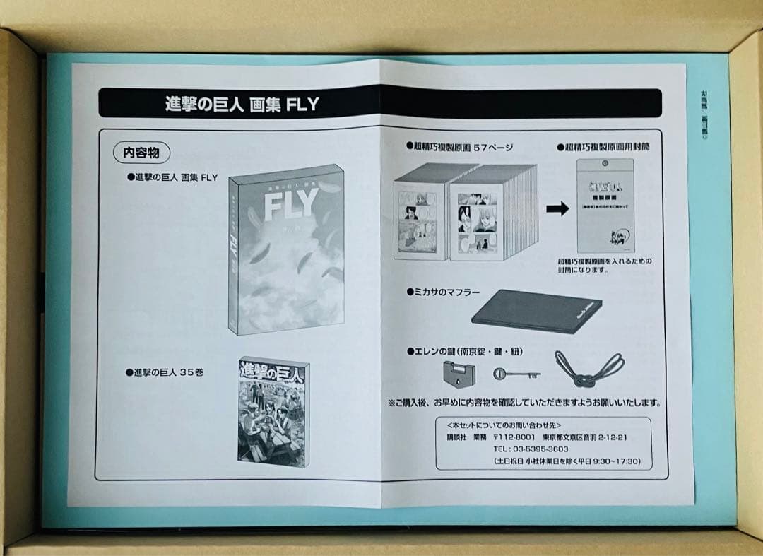 進撃の巨人 FLY 諫山創 画集（35巻欠品）