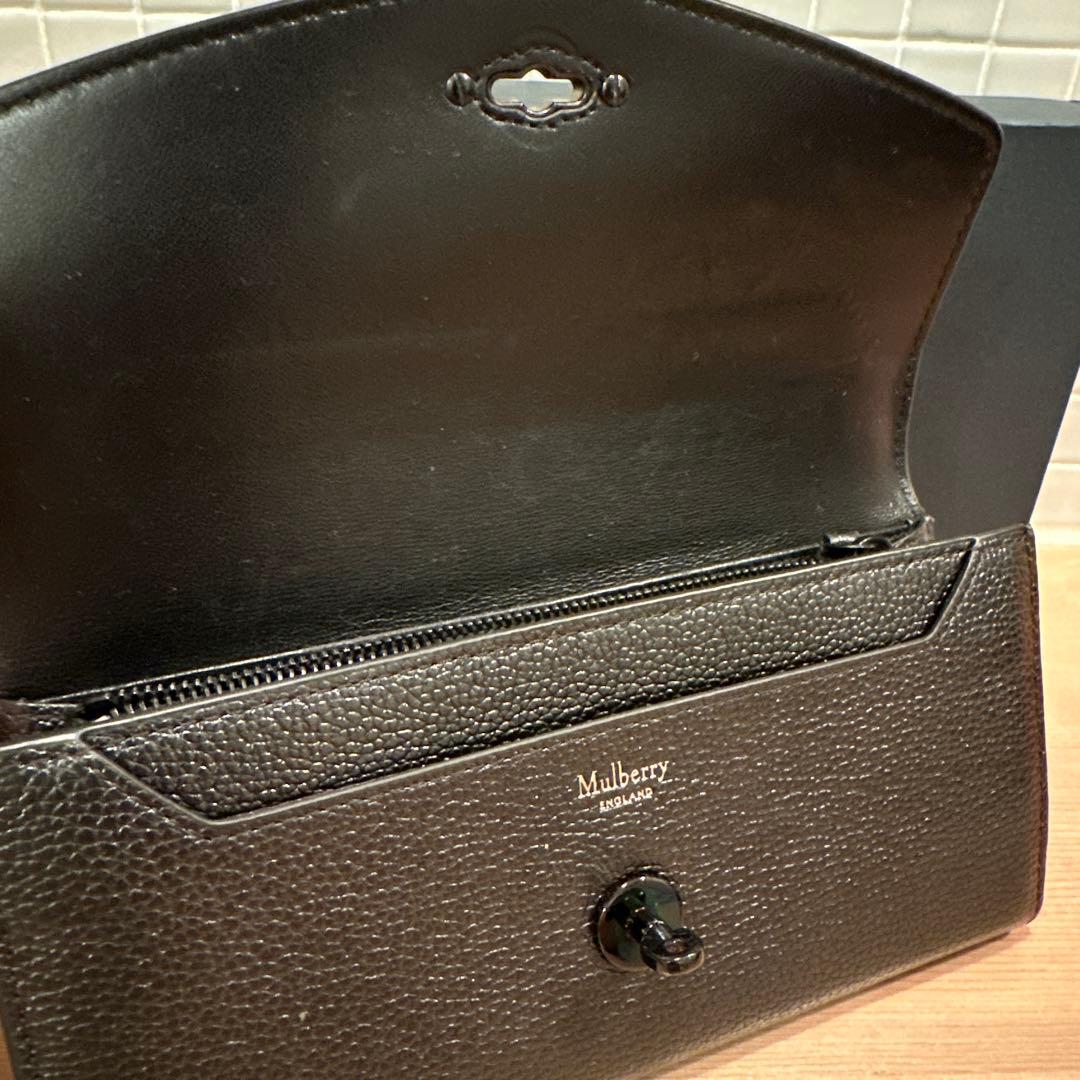 Mulberry 長財布 黒
