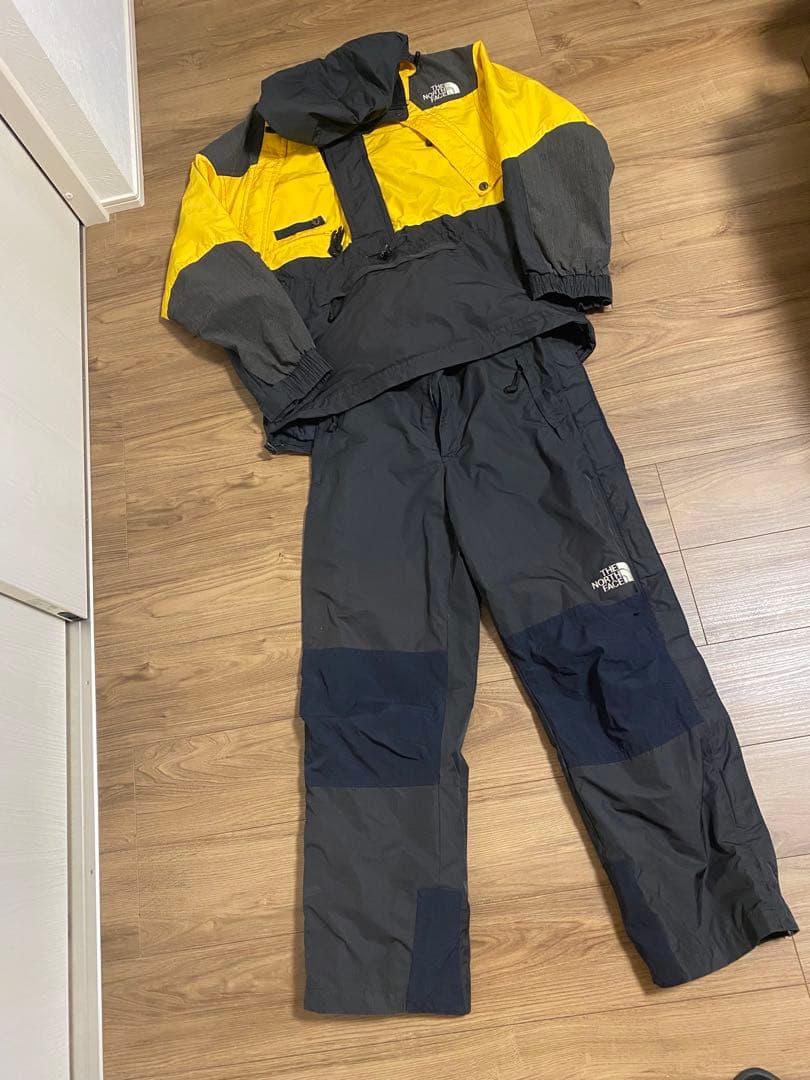 THE NORTH FACE スキーウェアセット 黒/黄　XL