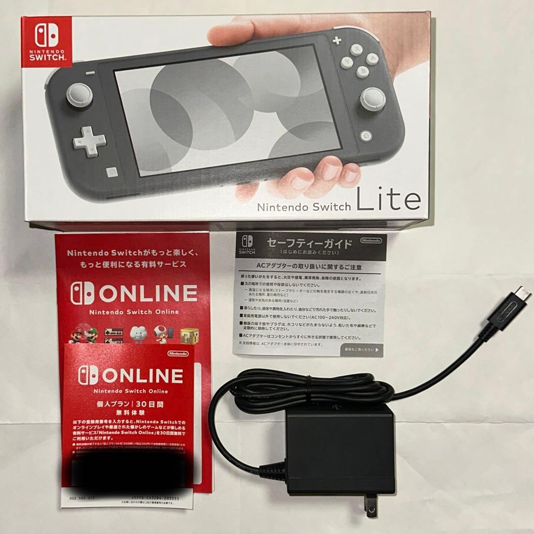 Nintendo Switch Lite グレー 本体 付属品完備