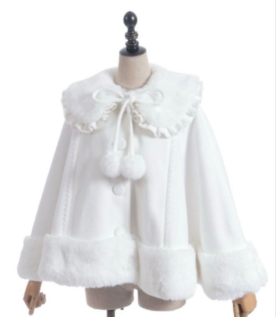 Chalmiere シャルミエール ドーリーケープ 白