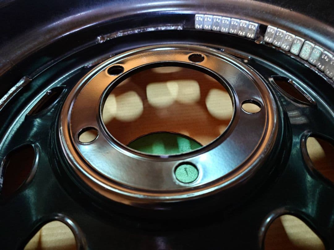 美品 ①ジムニーシエラJB74 デイトナスチールホイール1/2