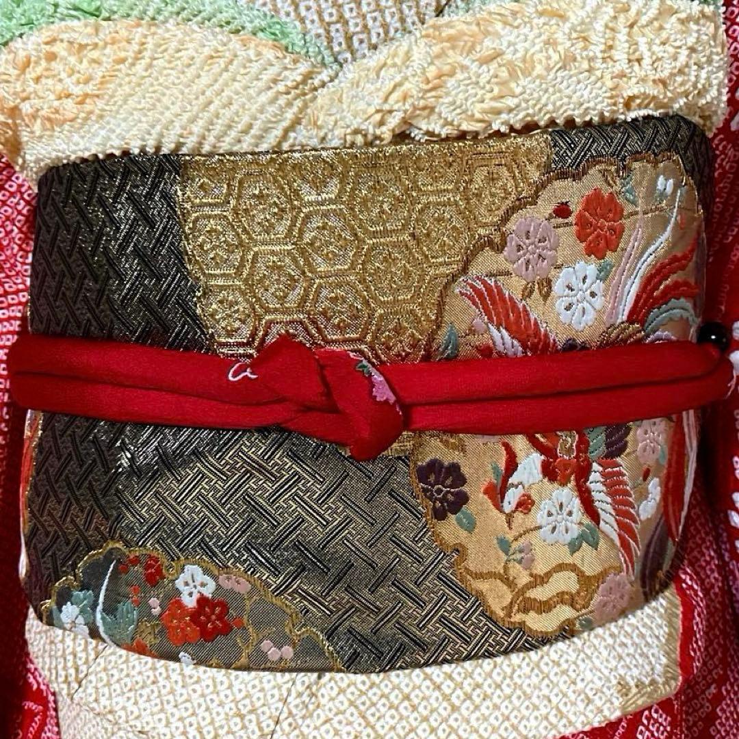 振袖フルセット　高身長　手絞り　総絞り　成人式振袖　振袖　裄丈71 ➕サイズ