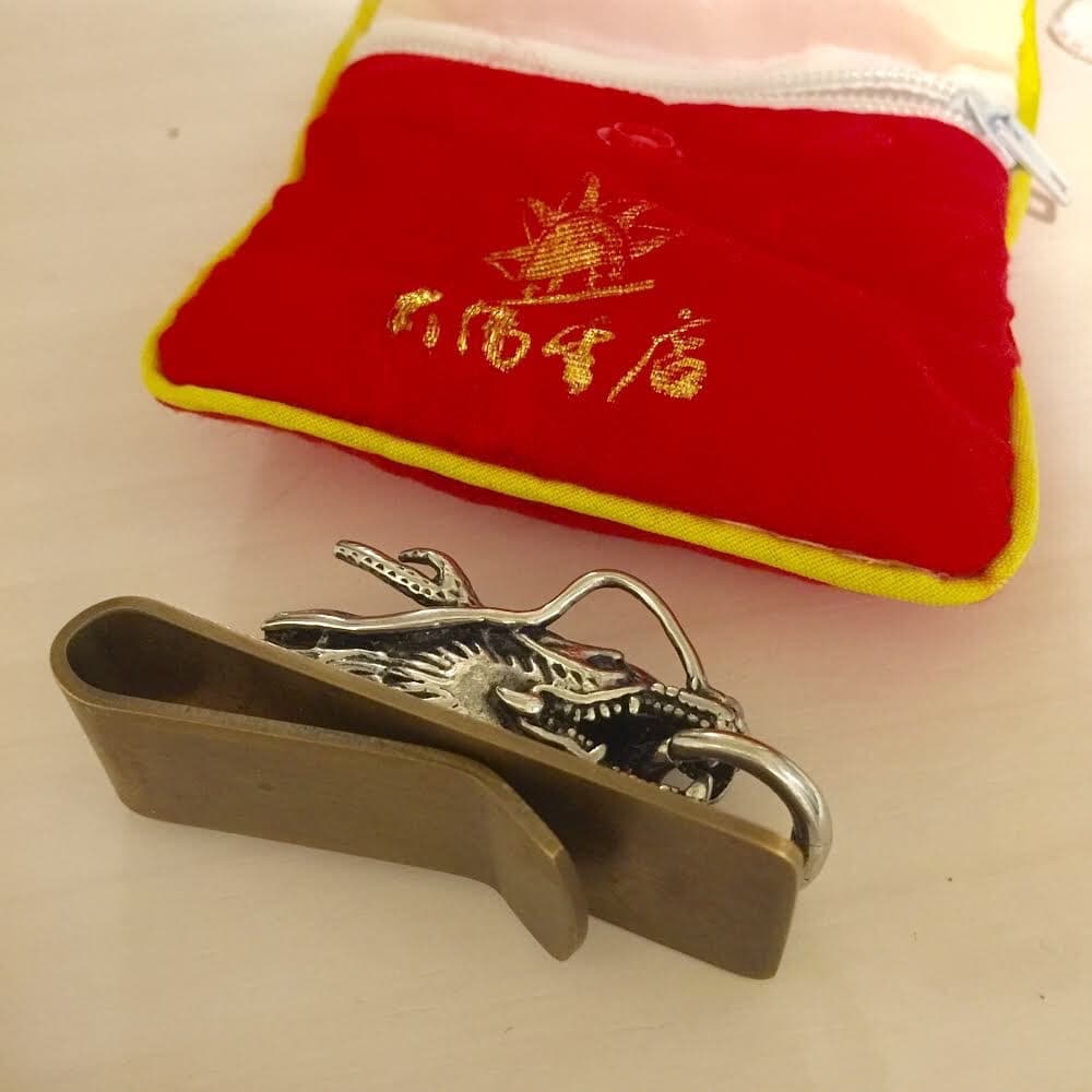 【送料無料】マネークリップ　龍　ドラゴン　財布