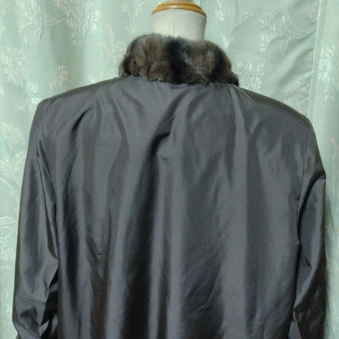 リバーシブル✩ウィーゼルミンク＆ロシアンリス✩ファーコート✩柔らか✩軽い