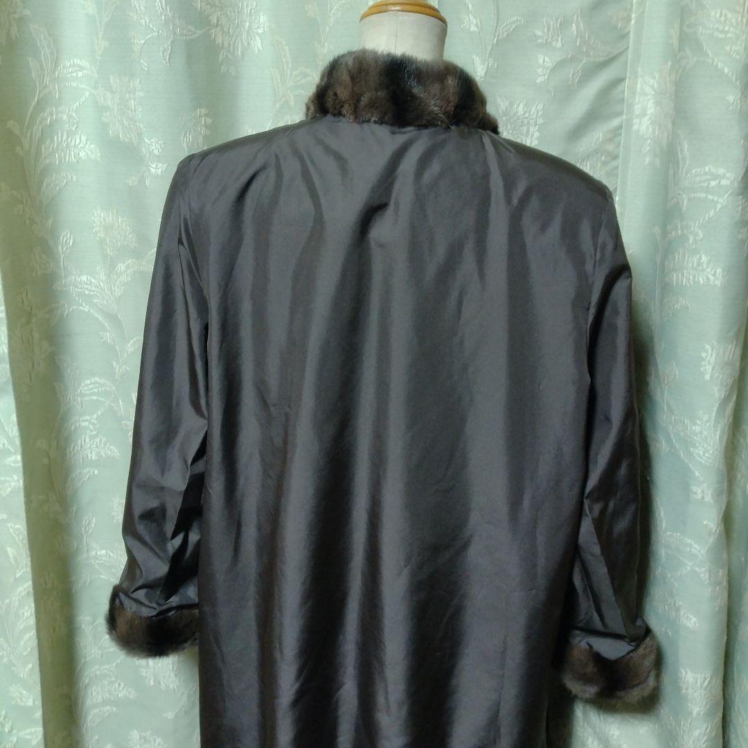 リバーシブル✩ウィーゼルミンク＆ロシアンリス✩ファーコート✩柔らか✩軽い