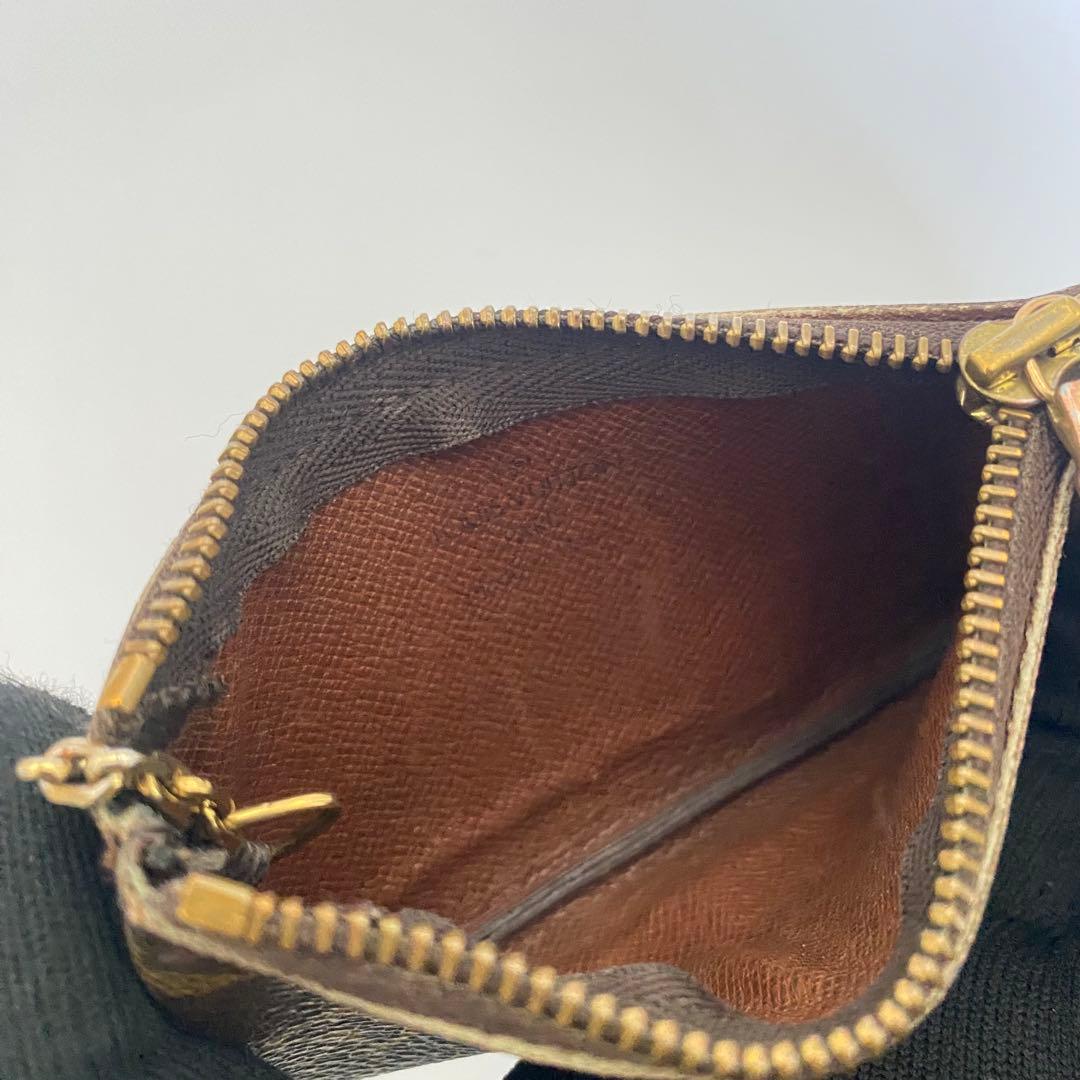 ルイヴィトン モノグラム ポシェットクレ ケース 小銭入れ チェーン