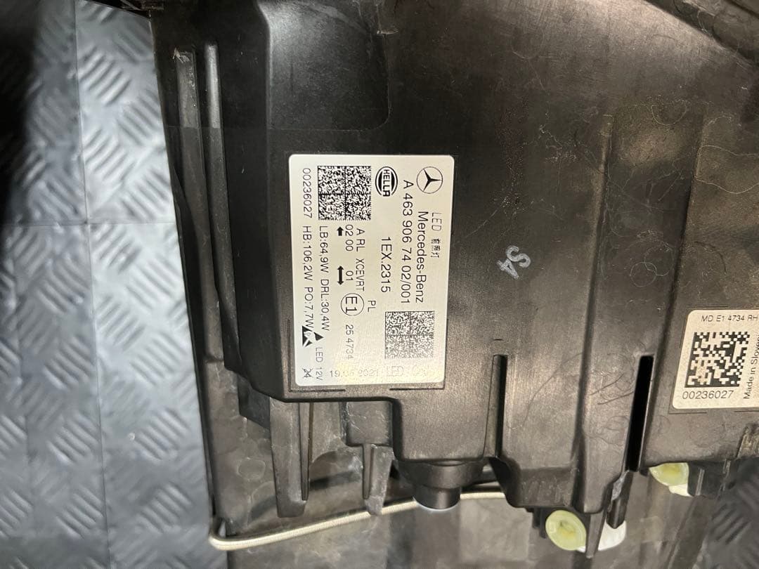 w463a ナイトパッケージ　ヘッドライト　純正品