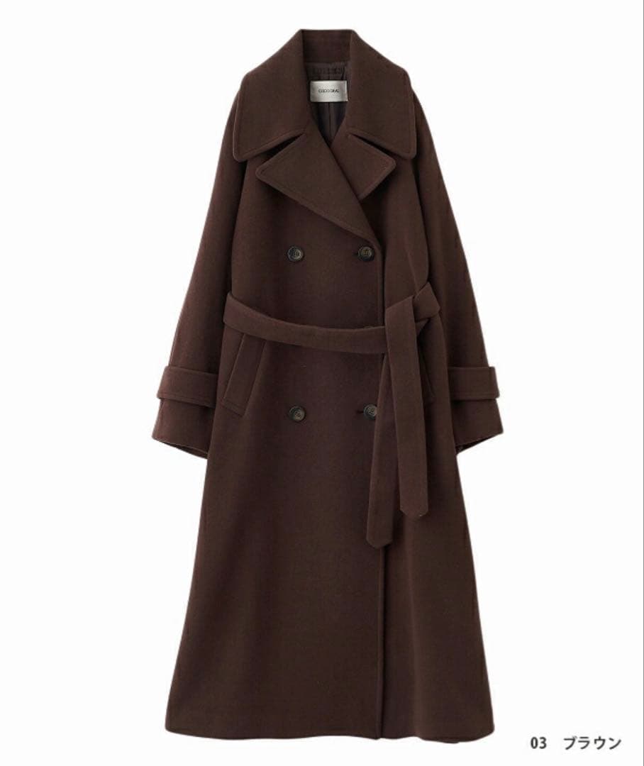 完売！ほぼ未使用 ビッグカラーロングトレンチコート 25AW 2025秋冬