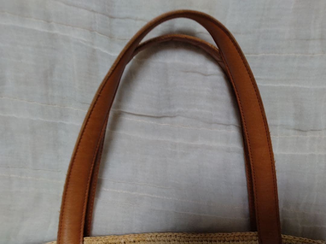 【美品】ヘレンカミンスキー バケツ型 ラフィアトートバッグ