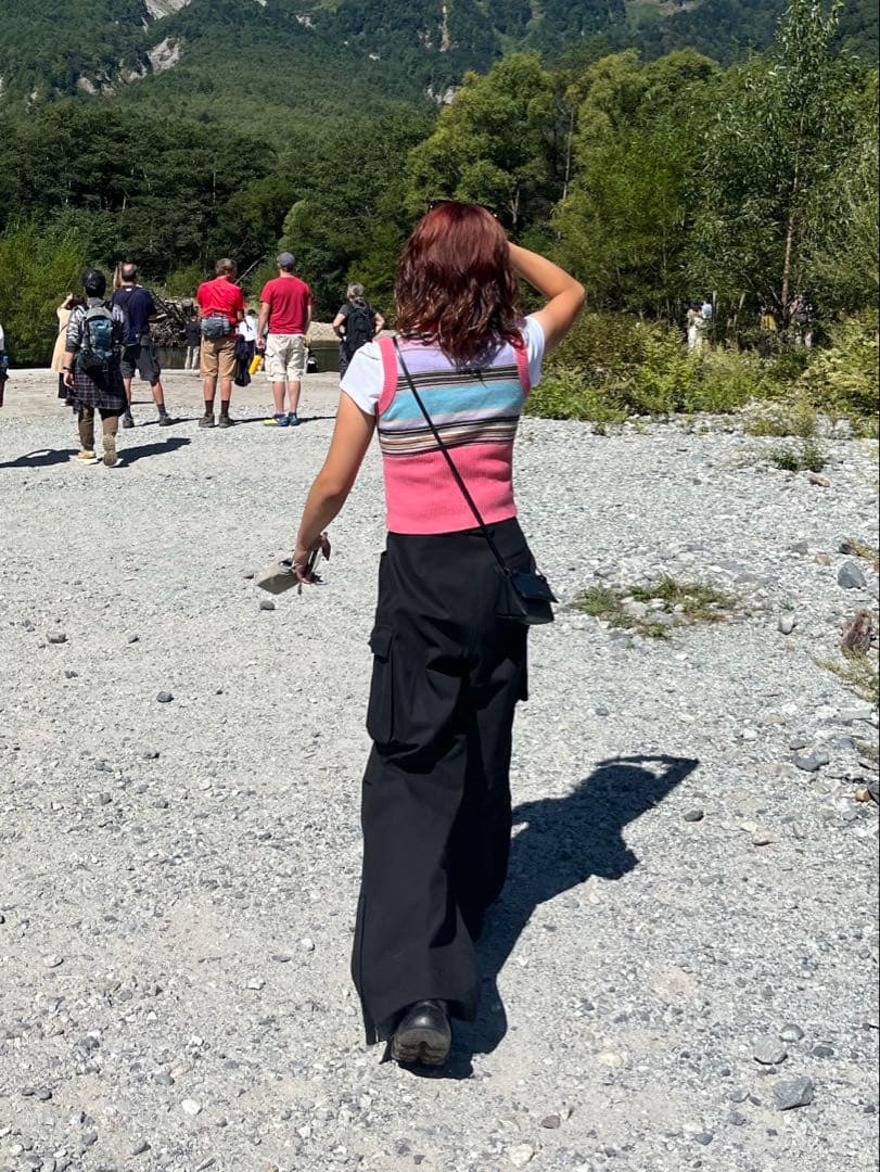 Fax copy express ブラックカーゴパンツ