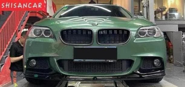  F10 Mスポーツ用 フロントリップスポイラー ブラック カスタムパーツ